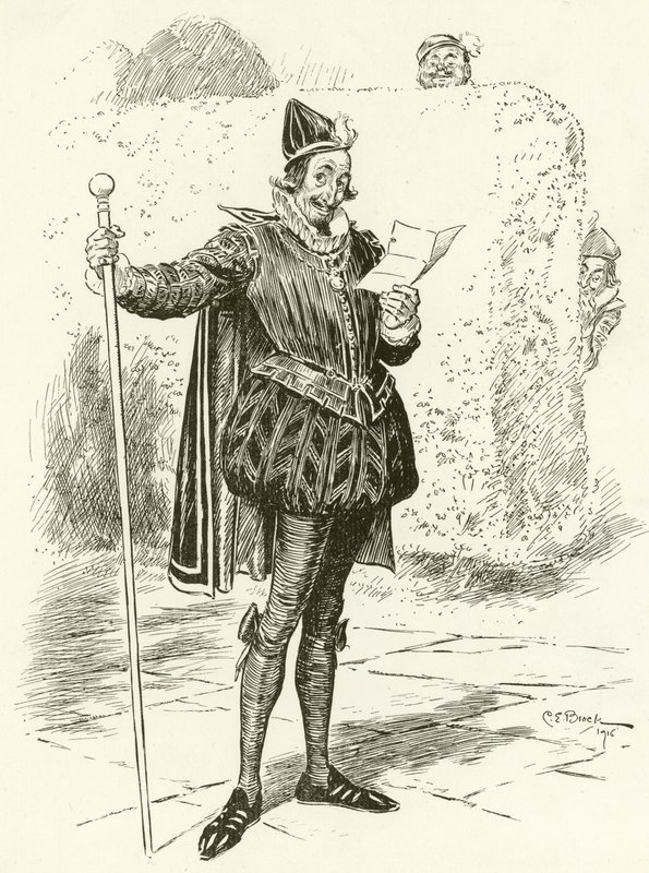 Malvolio autorstwa Charles Edmund Brock