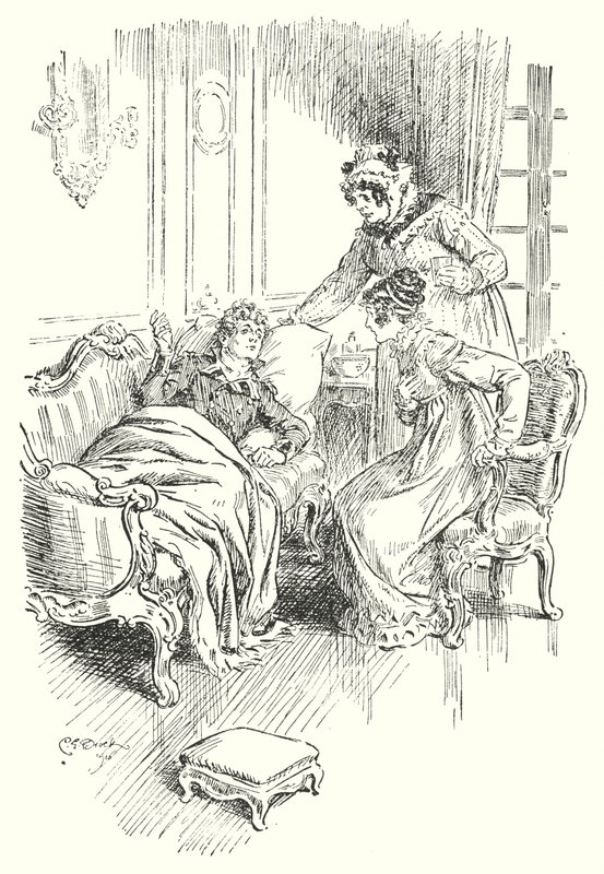 Wiadomości o bitwie (lito) autorstwa Charles Edmund Brock