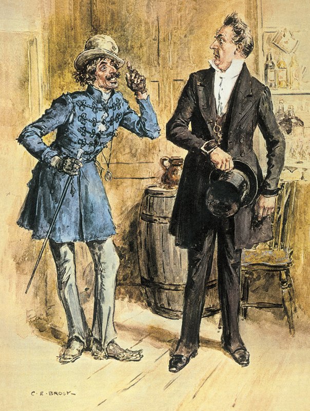Hipokryzja pana Pecksniffa autorstwa Charles Edmund Brock