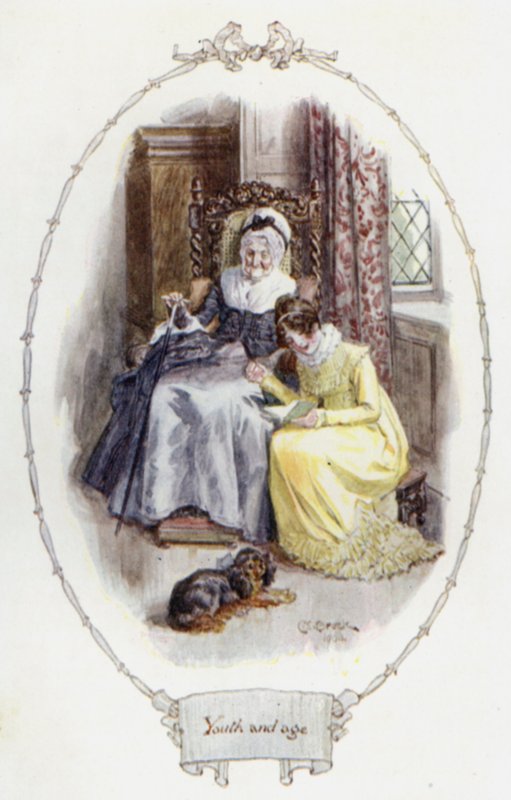 Młodość i wiek (kolor lito) autorstwa Charles Edmund Brock