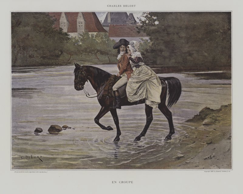 W zad autorstwa Charles Edouard Delort