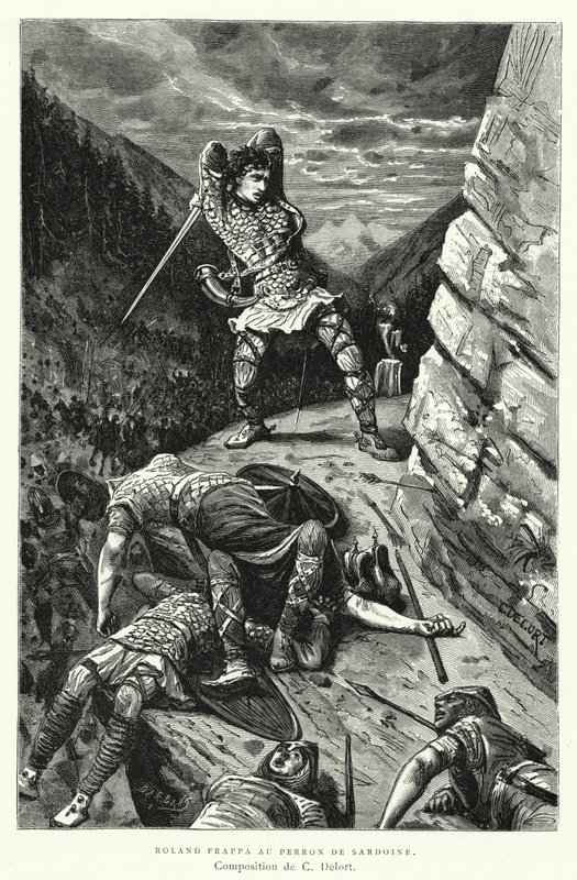 Roland Frappa Au Perron De Sardoine (grawerowanie) autorstwa Charles Edouard Delort