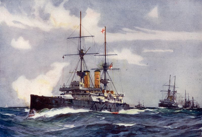 Zemsta prowadząca linię Lee Dywizjonu Rezerwy, 1901 autorstwa Charles Edward Dixon