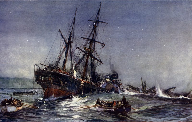 Wrak Birkenhead, 1852 autorstwa Charles Edward Dixon
