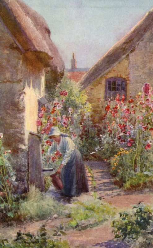 Malwy w przydomowym ogródku (kolor lito) autorstwa Charles Edwin Flower