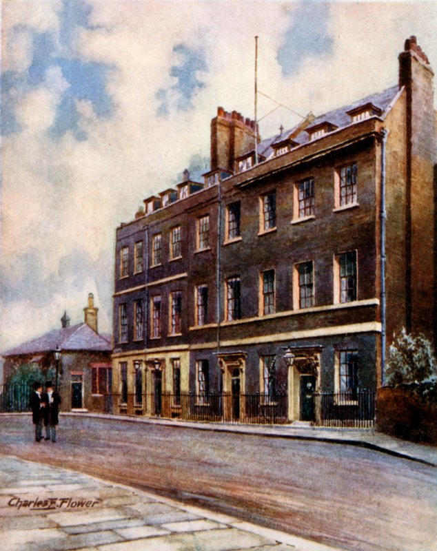 Downing Street nr 10, Whitehall autorstwa Charles Edwin Flower