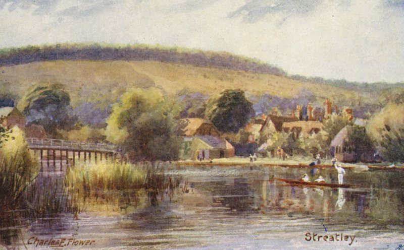 Tamiza: Streatley (druk kolorowy) autorstwa Charles Edwin Flower