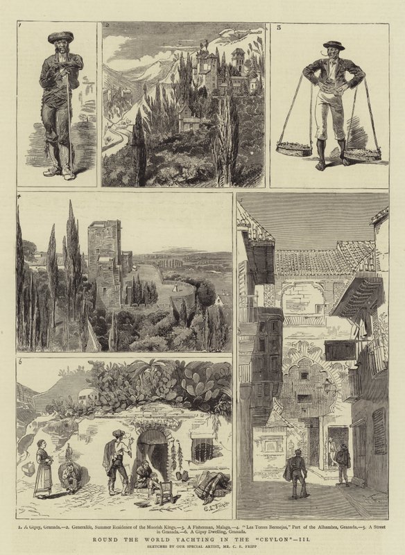 Żeglarstwo dookoła świata na Cejlonie, III autorstwa Charles Edwin Fripp