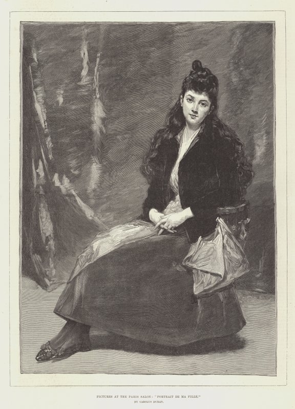 Zdjęcia z Salonu Paryskiego, Portrait de Ma Fille autorstwa Charles Emile Auguste Carolus Duran