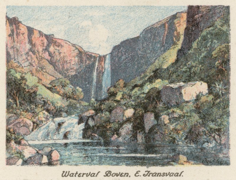 Republika Południowej Afryki: Waterval Boven, E Transvaal (kolorowa litografia) autorstwa Charles Ernest Peers