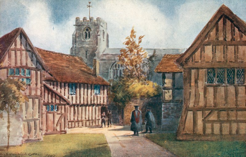 Stary Dom Pedagogów, Stratford-on-Avon autorstwa Charles Essenhigh Corke