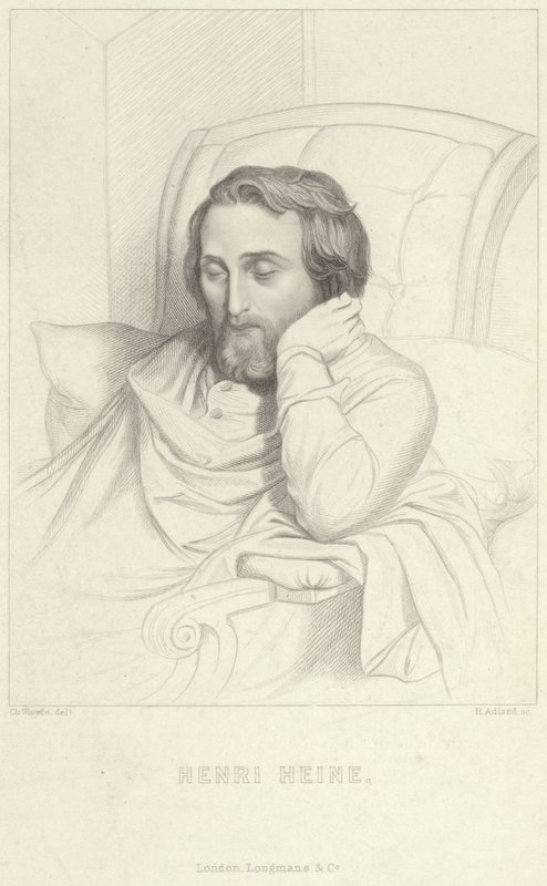 Portret Henri Heine autorstwa Charles Gleyre