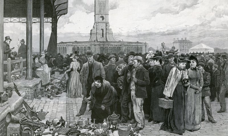 Dzień targów w Londynie na Metropolitan Cattle Market autorstwa Charles Green