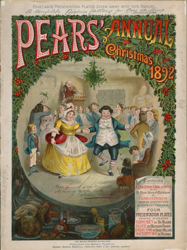 Przednia okładka Pears Christmas Annual, 1892 autorstwa Charles Green