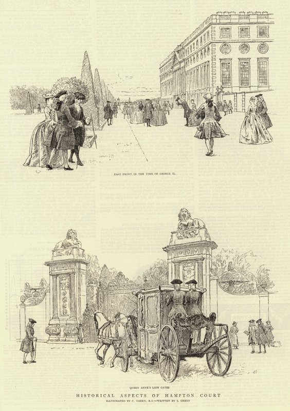 Historyczne aspekty Hampton Court autorstwa Charles Green