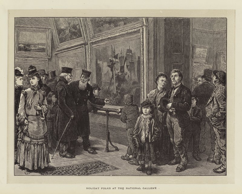 Wakacyjne osoby w Galerii Narodowej autorstwa Charles Green