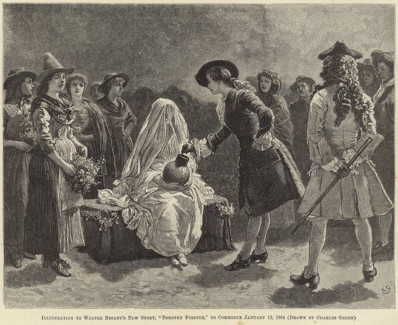 Ilustracja do Dorothy Forster autorstwa Waltera Besant autorstwa Charles Green