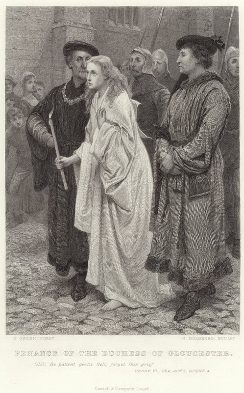Pokuta księżnej Gloucester, Henryk VI, Pt 2, Akt 2, Scena 4 autorstwa Charles Green