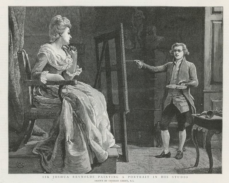 Sir Joshua Reynolds w Londynie autorstwa Charles Green