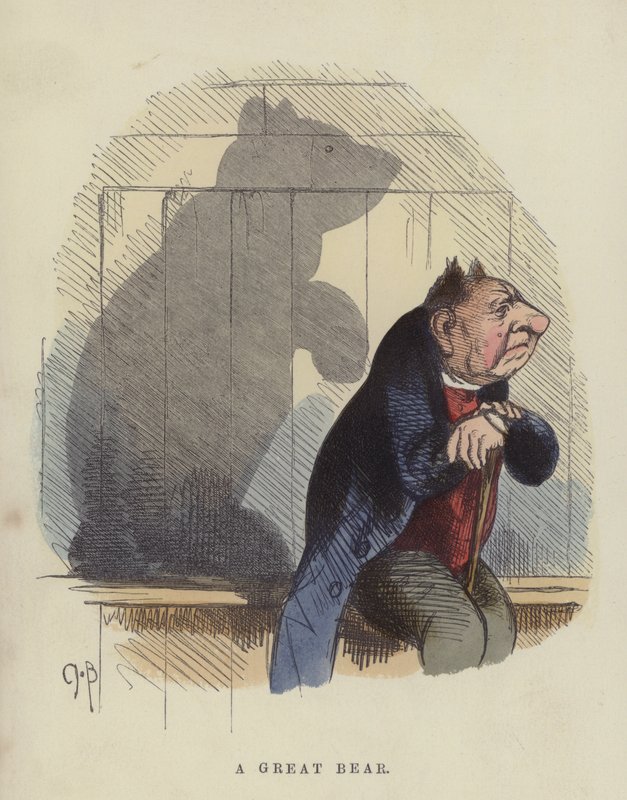 Wielki Niedźwiedź (kolorowy grawerunek) autorstwa Charles Henry Bennett