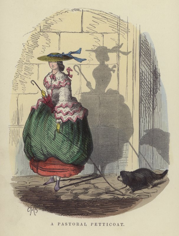 Halka pasterska (kolorowy grawer) autorstwa Charles Henry Bennett