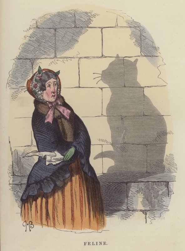 Feline (kolorowy grawer) autorstwa Charles Henry Bennett