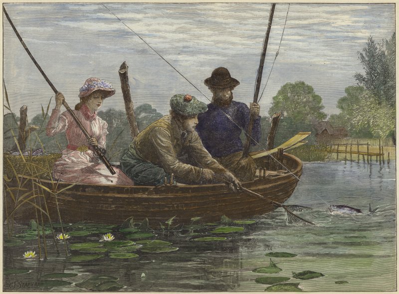 Wędkowanie na Norfolk Broads autorstwa Charles J. Staniland