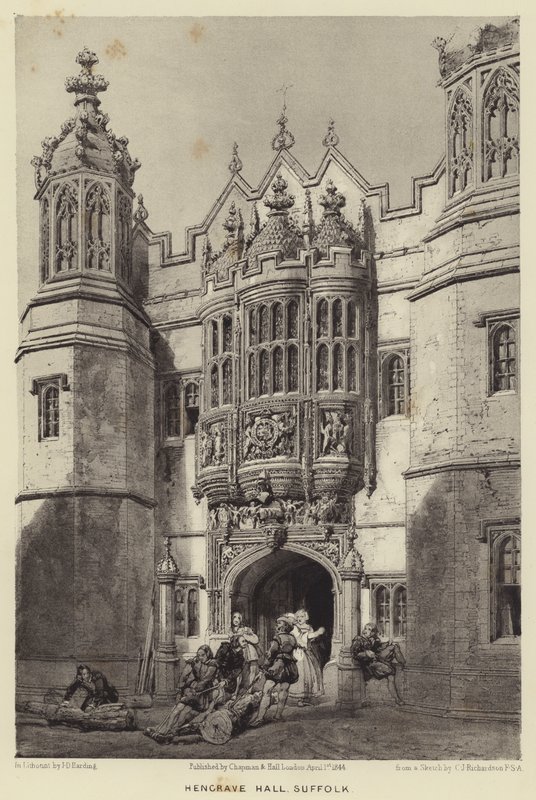 Hengrave Hall, Suffolk autorstwa Charles James Richardson