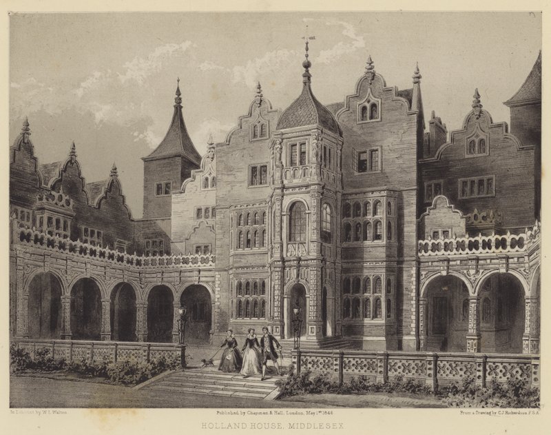 Holland House, Middlesex autorstwa Charles James Richardson