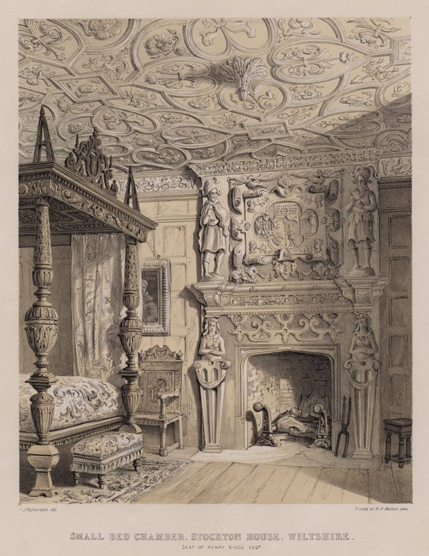 Komora mała łóżko, Stockton House, Wiltshire, siedziba Henry