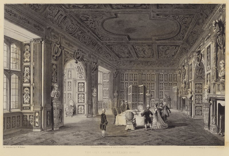 Pokój Pozłacany, Dom Holland autorstwa Charles James Richardson