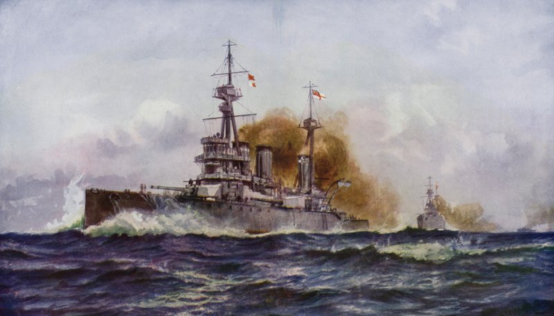 Słynny krążownik bojowy – HMS Invincible autorstwa Charles John de after Lacy