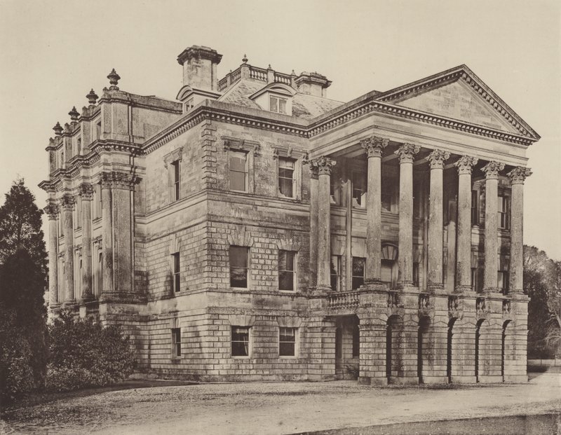 Opactwo Amesbury, Wilts, wejście od frontu autorstwa Charles Latham