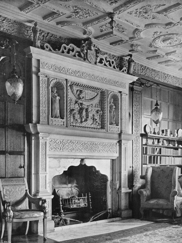 Kominek w Hardwick House, Oxfordshire autorstwa Charles Latham