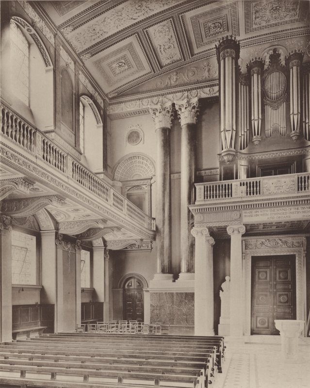 Szpital w Greenwich, wnętrze kaplicy autorstwa Charles Latham