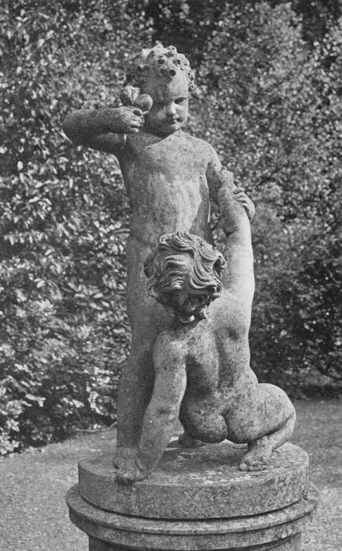 Kamieniarstwo w Ribston Hall (zdjęcie czarno-białe) autorstwa Charles Latham