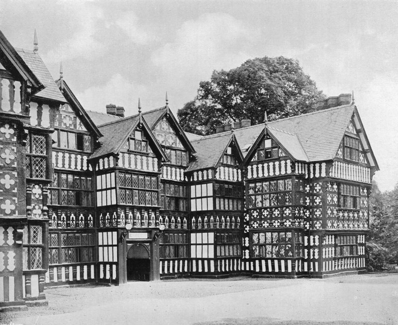 East Wing, Park Hall (zniszczony przez pożar w 1918), Oswestry, Shropshire autorstwa Charles Latham