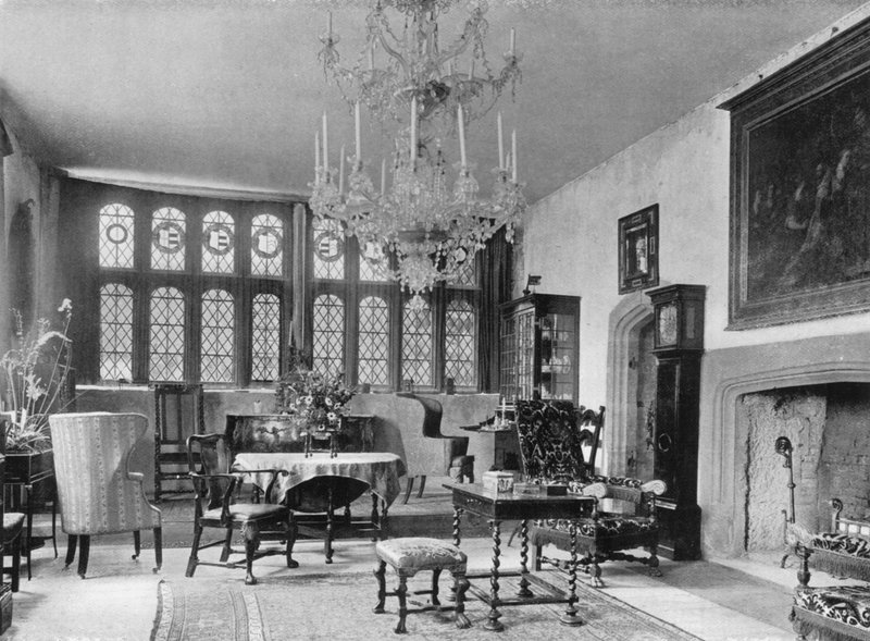 Wielki Salon (zdjęcie czarno-białe) autorstwa Charles Latham