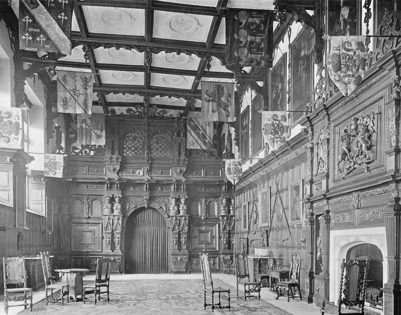 Sala i jej dębowy parawan autorstwa Charles Latham