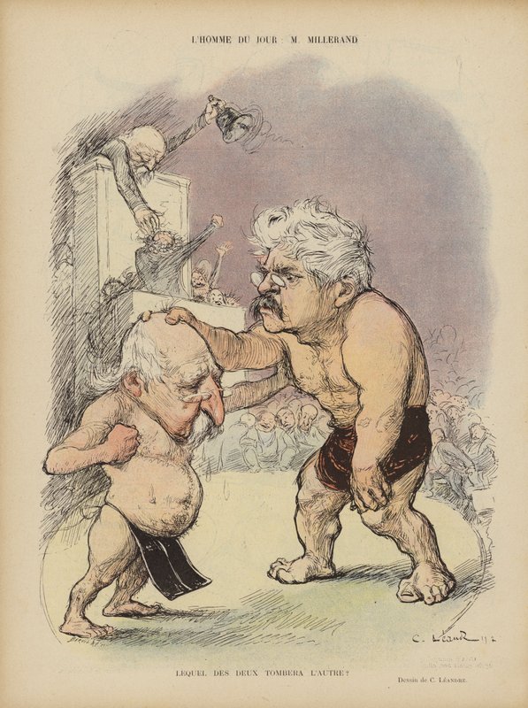 Karykatura francuskich polityków Emile