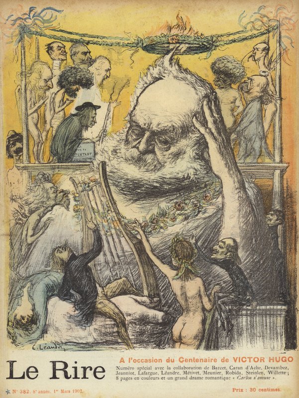 Stulecie urodzin Victora Hugo, ilustracja do Le Rire autorstwa Charles Leandre