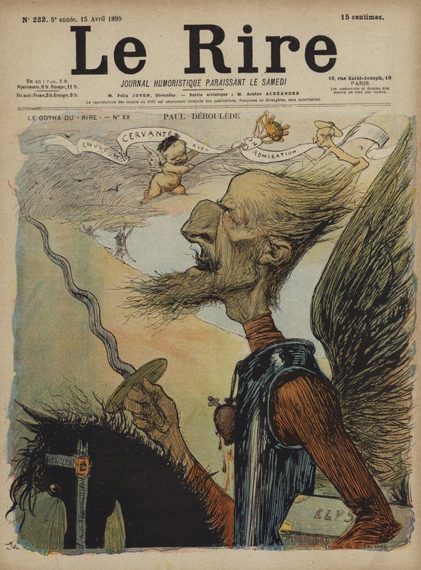 Paul Deroulede, ilustracja do Le Rire autorstwa Charles Leandre