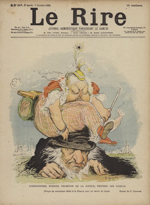 Królowa Wiktoria, ilustracja do Le Rire autorstwa Charles Leandre