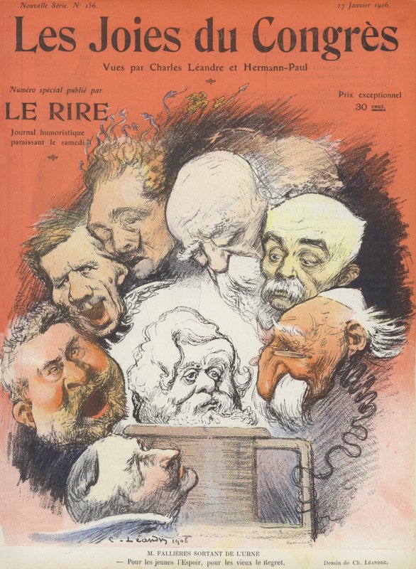 Radości kongresu. Ilustracja do Le Rire autorstwa Charles Leandre