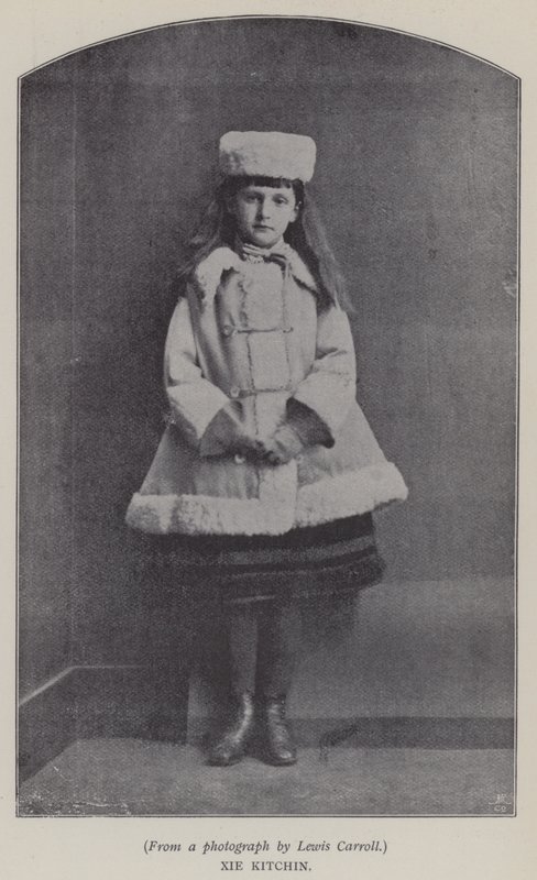 Xie Kitchin (zdjęcie czarno-białe) autorstwa Charles Lutwidge Dodgson