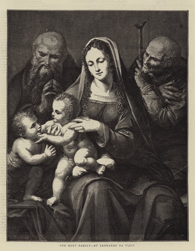 Święta Rodzina — Leonardo da Vinci autorstwa Charles Maurand