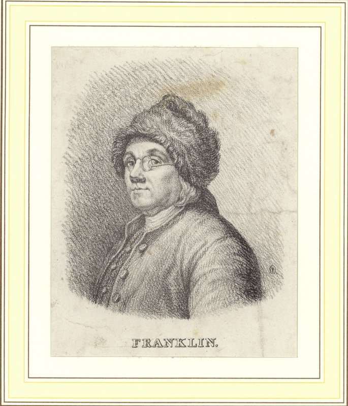 Benjamin Franklin autorstwa Charles Nicolas II Cochin