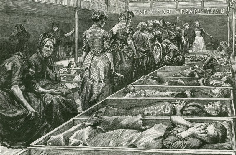 Schronisko Armii Zbawienia dla kobiet w Whitechapel autorstwa Charles Paul Renouard