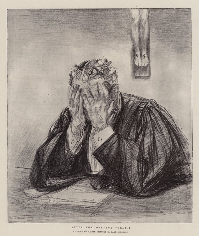 Po werdykcie Dreyfusa autorstwa Charles Paul Renouard