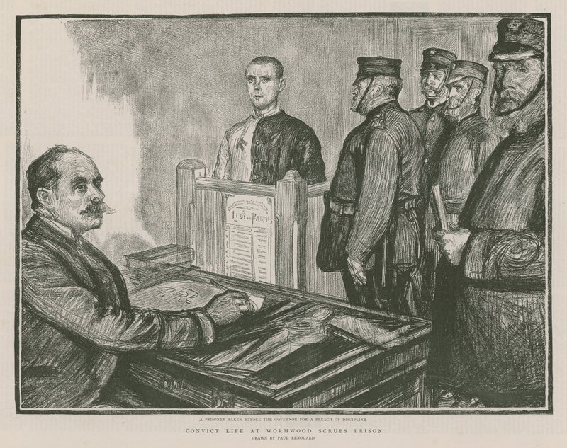 Życie skazańca w więzieniu Wormwood Scrubs autorstwa Charles Paul Renouard